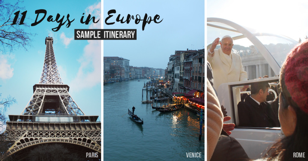 Paris, Venedig, Rom
